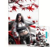 Puzzle per adulti da 1000 pezzi con ragazza giapponese tradizionale, incastro preciso, gioco di logica, divertimento assicurato, regalo di compleanno (50x75cm)