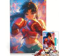 Puzzle per adulti da 1000 pezzi con ragazza kickboxer giocattolo educativo ideale per passare il tempo durante le vacanze regalo di compleanno regalo 50x75cm