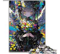 Puzzle per adulti da 1000 pezzi con ragazze anime giapponesi, 26x38cm, ideali per gli innamorati, perfetti come regalo di Natale, Capodanno e San Valentino