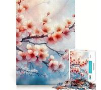 Puzzle per adulti da 1000 pezzi con ramo di ciliegio in fiore,incastro perfetto,gioco di concentrazione,regalo,gioco per il relax,regalo di compleanno 50x75cm