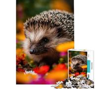 Puzzle per adulti da 1000 pezzi con riccio tra le foglie Un gioco avvincente per coltivare la pazienza un'esperienza di analisi e logica impossibile ideale come regalo di compleanno (38x26cm)