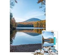 Puzzle per adulti da 1000 pezzi con riflesso autunnale sul lago difficile e stimolante regalo per donne giocattolo decorativo da parete per maggiori di 14 anni (38x26cm)