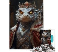 Puzzle per adulti da 1000 pezzi con ritratto del Re Drago giocattolo fai da te taglio di precisione compleanno e Natale (dimensioni 38x26cm)