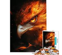 Puzzle per adulti da 1000 pezzi con ritratto di fenice infuocata sfida educativa antistress giocattolo antistress per ragazzi dai 14 anni in su (38x26cm)