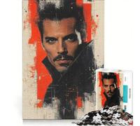 Puzzle per adulti da 1000 pezzi con ritratto di Freddy Mercury giochi per famiglie analisi e logica per migliorare l'amore tra le coppie 50x75cm