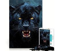 Puzzle per adulti da 1000 pezzi con ritratto di Pantera Nera,gioco di squadra stimolante,divertente e rilassante,ideale per il tempo libero a tema natalizio 38x26cm