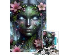 Puzzle per adulti da 1000 pezzi con ritratto di uno spirito della natura ideale per compleanni e Natale Gioco di precisione con taglio manuale adatto a partire dai 14 anni (38x52cm)