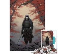 Puzzle per adulti da 1000 pezzi con samurai giapponesi in piedi Divertimento e attività da fare in casa sfida impegnativa Giocattolo decorativo per la casa adatto a partire dai 14 anni 38x26cm
