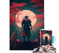 Puzzle per adulti da 1000 pezzi con samurai giapponesi tra i ciliegi in fiore Una sfida impegnativa per tutta la famiglia Giocattolo decorativo da parete per maggiori di 14 anni Dimensioni 50x75cm