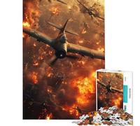 Puzzle per adulti da 1000 pezzi con scena di guerra aerea ideale per compleanno Natale decorazione per la casa e la parete adatto a partire dai 14 anni 38x52cm