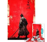 Puzzle per adulti da 1000 pezzi con silhouette di ronin giocattolo decorativo da parete compleanno e Natale (dimensioni 50x75cm)