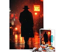 Puzzle per adulti da 1000 pezzi con silhouette di una città Gioco rompicapo avvincente per allenare la pazienza Idea regalo perfetta Decorazione ideale (Dimensioni 38x26cm)