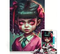 Puzzle per adulti da 1000 pezzi con simpatici mostri in stile manga V gioco pratico rilassante e stimolante per la mente regalo di compleanno regalo di viaggio 38x26cm