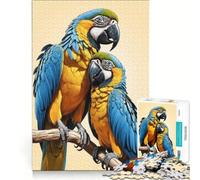 Puzzle per adulti da 1000 pezzi con soggetto animale, uccello e ara, gioco pratico, ideale per passare il tempo durante le vacanze a casa e per rafforzare l'amore di coppia 38x52cm