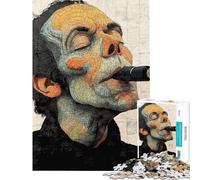 Puzzle per adulti da 1000 pezzi con soggetto astratto a tema fumo ideale per rilassarsi a casa passare il tempo divertendosi (dimensioni 50x75cm)