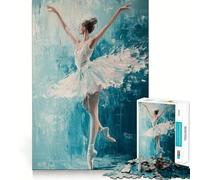 Puzzle per adulti da 1000 pezzi con soggetto ballerina,taglio netto,logica,gioco divertente per il tempo libero,decorazione natalizia,regalo (38x26cm)