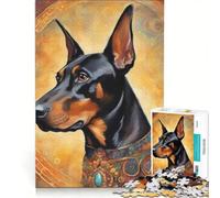Puzzle per adulti da 1000 pezzi con soggetto cane, gioco pratico, ideale per passare il tempo durante le vacanze a casa, con poster e foglio di curiosità abbinati 50x75cm