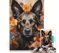 Puzzle per adulti da 1000 pezzi con soggetto "Cane selvatico africano", gioco pratico, ideale per passare il tempo durante le vacanze, per rafforzare l'amore di coppia 38x26cm