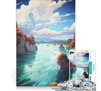 Puzzle per adulti da 1000 pezzi con soggetto Isole Raja Ampat ideale per rilassarsi stimolare la mente perfetto come regalo di compleanno o di viaggio 50x75cm