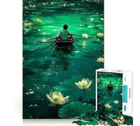 Puzzle per adulti da 1000 pezzi con soggetto "Ragazzo che rema",arte,taglio premium,gioco creativo,giocattolo per il tempo libero,decorazione natalizia (50x75cm)