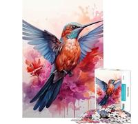 Puzzle per adulti da 1000 pezzi con soggetto uccelli gioco di pittura gioco intellettuale educativo divertente e spiritoso regalo per compleanni (dimensioni 38x26cm)