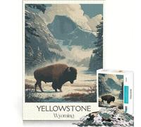 Puzzle per adulti da 1000 pezzi con soggetto Yellowstone, giocattolo educativo, ideale per passare il tempo durante le vacanze, regalo per amici e familiari 38x52cm