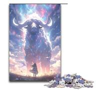 Puzzle per adulti da 1000 pezzi con splendido cielo stellato motivo zodiacale del bue da assemblare aiuta il cervello a i giocattoli avvincenti per coltivare la pazienza 75x50 cm