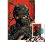Puzzle per adulti da 1000 pezzi con stampa artistica di guerrieri ninja gioco da parete difficile e stimolante per tutta la famiglia (38x26cm)