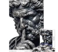 Puzzle per adulti da 1000 pezzi con statua greca del silenzio gioco per famiglie giocattolo per migliorare la memoria decorazione da parete per rafforzare l'amore tra le coppie (50x75cm)