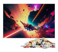 Puzzle per adulti da 1000 pezzi con taglio di precisione e tema della guerra futuristica nello spazio ideale come regalo per tutta la famiglia (dimensioni 75x50 cm)
