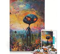 Puzzle per adulti da 1000 pezzi con tema alieno XXXVIII, gioco impossibile, ideale per passare il tempo durante le vacanze, compleanno e Natale 50x75cm