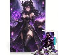 Puzzle per adulti da 1000 pezzi con tema anime Dark Bruja gioco per famiglie migliora la memoria ideale come regalo per tutta la famiglia 38x52cm