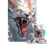 Puzzle per adulti da 1000 pezzi con tema anime "Lupi" e arte Puzzle antistress da 1000 pezzi ideale per le vacanze in casa per passare il tempo in famiglia e per serate di gioco (38x52cm)