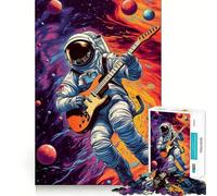 Puzzle per adulti da 1000 pezzi con tema Astro che suona la chitarra,bordi netti,gioco cognitivo divertente,gioco lento,regalo festivo per il tempo libero (38x52cm)