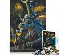 Puzzle per adulti da 1000 pezzi con tema birra artigianale, dinosauri e alieni, antistress, sfida impegnativa, ottimo regalo per gli appassionati di videogiochi 38x52cm