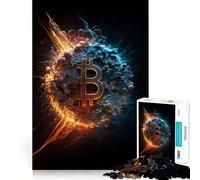 Puzzle per adulti da 1000 pezzi con tema Bitcoin Universe V,ritagli precisi,giocattolo stimolante per la mente,gioco rilassante,regalo di Natale (38x26cm)