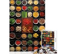 Puzzle per adulti da 1000 pezzi con tema cibo asiatico decorazione per la casa regalo di compleanno sfida impegnativa (38x26cm)