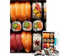 Puzzle per adulti da 1000 pezzi con tema cibo giapponese sushi Un gioco avvincente che stimola la pazienza l'analisi e la logica Regalo di compleanno (dimensioni 38x26cm)