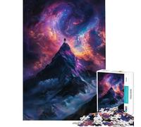 Puzzle per adulti da 1000 pezzi con tema "Cima di montagna cosmica" Divertimento a casa sfida impegnativa giocattolo decorativo per la casa adatto a partire dai 14 anni 38x26cm