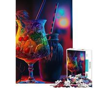 Puzzle per adulti da 1000 pezzi con tema cocktail ideale per stimolare la mente decorazione per la casa e gioco educativo adatto a partire dai 14 anni (38x52cm)