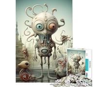 Puzzle per adulti da 1000 pezzi con tema "Creatura Pazza" gioco rompicapo giocattolo intellettuale ottimo regalo per chi ama giocare e migliorare la memoria (dimensioni 38x26cm)