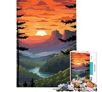 Puzzle per adulti da 1000 pezzi con tema foresta gioco rompicapo giocattolo intellettuale ottimo regalo per chi ama giocare e migliorare la memoria (dimensioni 38x26cm)