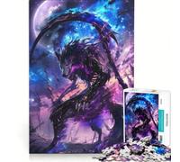 Puzzle per adulti da 1000 pezzi con tema galassia, lupo tenebroso e anime, gioco educativo, attività divertenti da fare a casa, ideale per compleanni e Natale 38x52cm