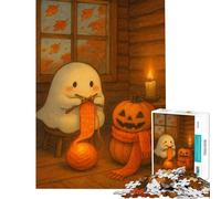 Puzzle per adulti da 1000 pezzi con tema Halloween e fantasmi Aiuta a stimolare la mente un'opera d'arte rilassante Giochi adatti a partire dai 14 anni 50x75cm
