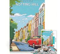 Puzzle per adulti da 1000 pezzi con tema Londra e Notting Hill gioco educativo decorazione per la casa ideale per rafforzare l'amore tra le coppie 38x52cm