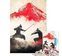 Puzzle per adulti da 1000 pezzi con tema Samurai Duello Graffiti e Arte Puzzle per adulti gioco rilassante decorazione perfetta ideale come regalo (dimensioni 38x52cm)