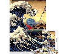 Puzzle per adulti da 1000 pezzi con tema "Samurai in barca a vela e vendetta" gioco per famiglie giocattolo per migliorare la memoria decorazione da parete per rafforzare l'amore tra le coppie