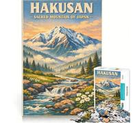 Puzzle per adulti da 1000 pezzi con tema viaggio e trekking in Giappone, gioco educativo, regalo di Babbo Natale segreto, 38x26cm