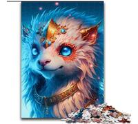Puzzle per adulti da 1000 pezzi con tenero drago in legno perfetto per decorare la casa o l'ufficio ideale come regalo di Natale 50x75cm decorazione artistica fai da te perfetto regalo di compleanno.