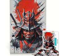 Puzzle per adulti da 1000 pezzi con testa di guerriero samurai giocattolo educativo impegnativo e stimolante per rafforzare l'amore tra le coppie 50x75cm